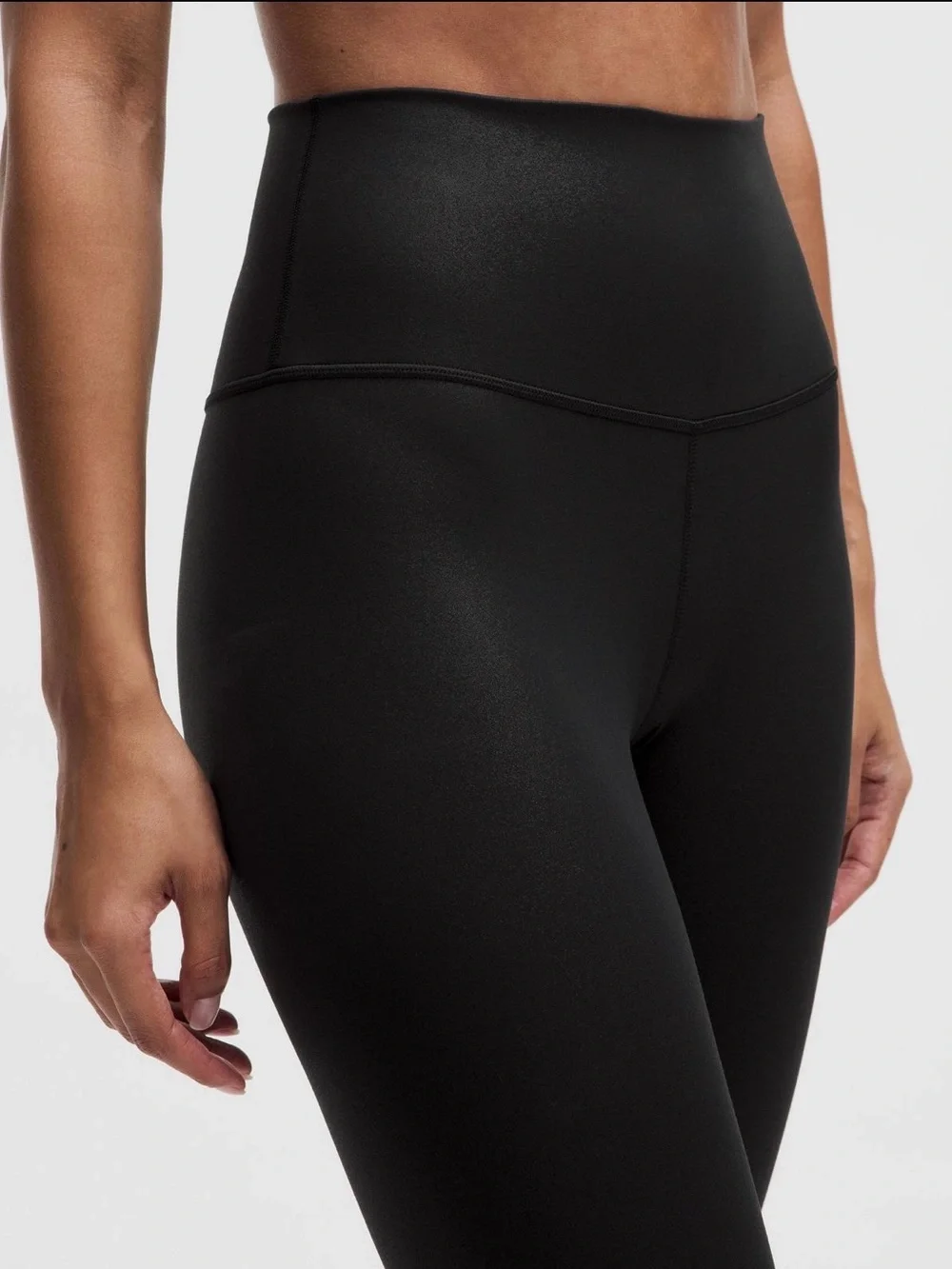lululemon Align High Rise Leggings Black Shimmer Size 2